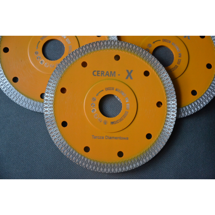 Ceram-X Tarcza Diamentowa do cięcia Płytek Gresu Ceramiki Kamienia 125mm