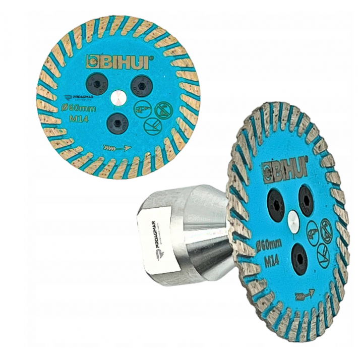 TARCZA DIAMENTOWA DO PODCINANIA 60mm / M14 BIHUI DCW60 TARCZA DIAMENTOWA DO PODCINANIA 60mm / M14 BIHUI DCW60