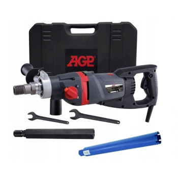 WIERTNICA AGP DM52D + PRZEDŁUŻKA 500mm + WIERTŁO KORONOWE DIAMENTOWE 62mm