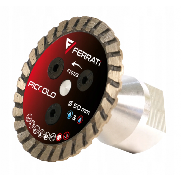 Tarcza diamentowa tnąca do podcinania 50mm M14F PICCOLO FERRATi do płytek