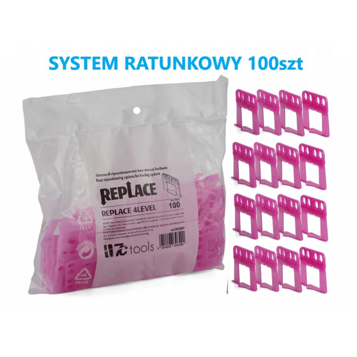 4LEVEL REPLACE RATUNKOWY SYSTEM POZIOMOWANIA DO ZERWANYCH KLIPSÓW 100SZT. 4LEVEL REPLACE RATUNKOWY SYSTEM POZIOMOWANIA DO ZERWANYCH KLIPSÓW 100SZT.