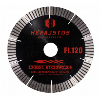 Tarcza diamentowa 120mm Hefajstos do maszyn Wandeli Bihui Wertec Tarcza diamentowa 120mm Hefajstos do maszyn Wandeli Bihui Wertec