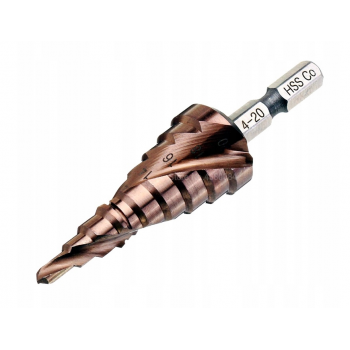 WIERTŁO STOŻKOWE / STOPNIOWE 4-20mm KOBALT 5%