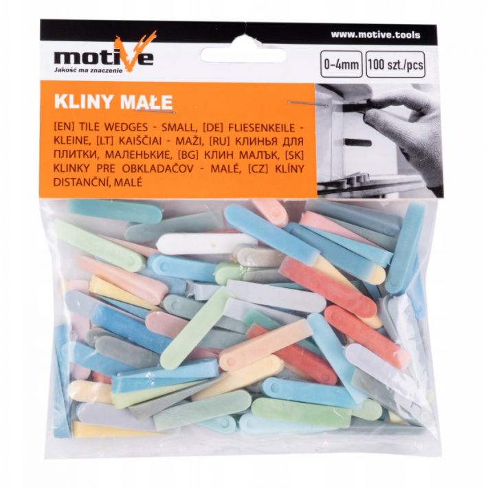 Kliny montażowe małe Motive 100 szt. Kliny montażowe małe Motive 100 szt.