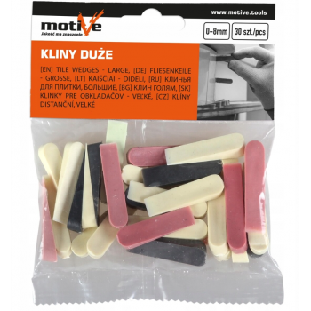 Kliny montażowe duże Motive 30 szt.