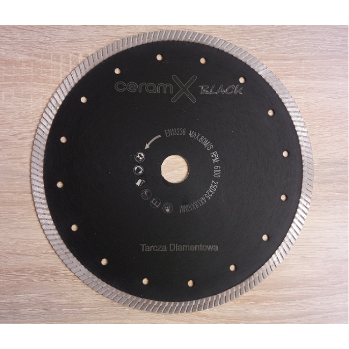 Tarcza diamentowa Ceram-X Black Turbo 250/25,4mm