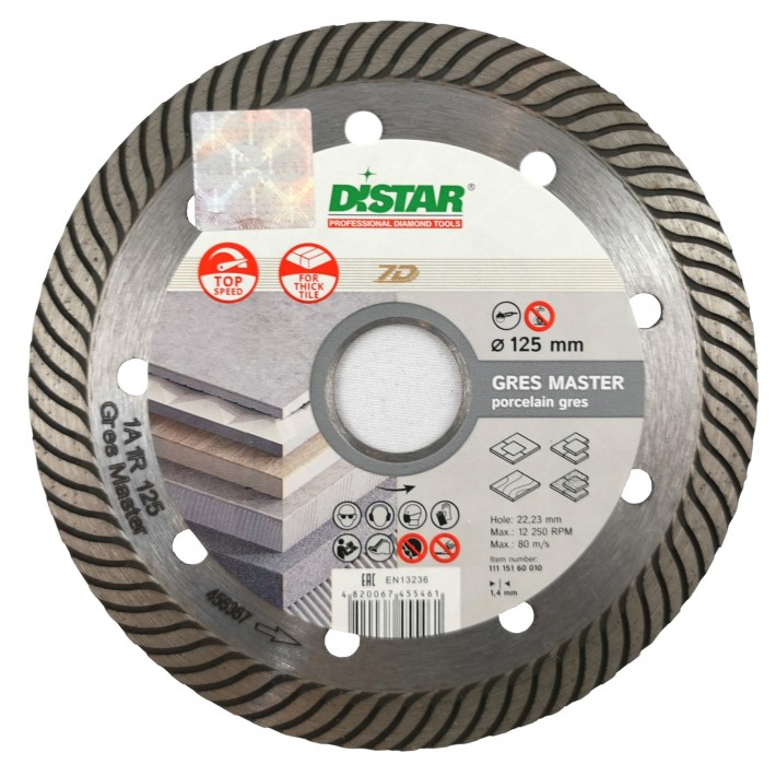 DISTAR TARCZA DIAMENTOWA GRES MASTER 125MM
