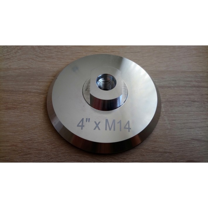 ALUMINIOWY UCHWYT DYSK Z RZEPEM GWINT M14 100MM