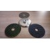 ZESTAW DYSKÓW POLERSKICH DO KAMIENIA 100MM + UCHWYT M14 ALUMINIOWY