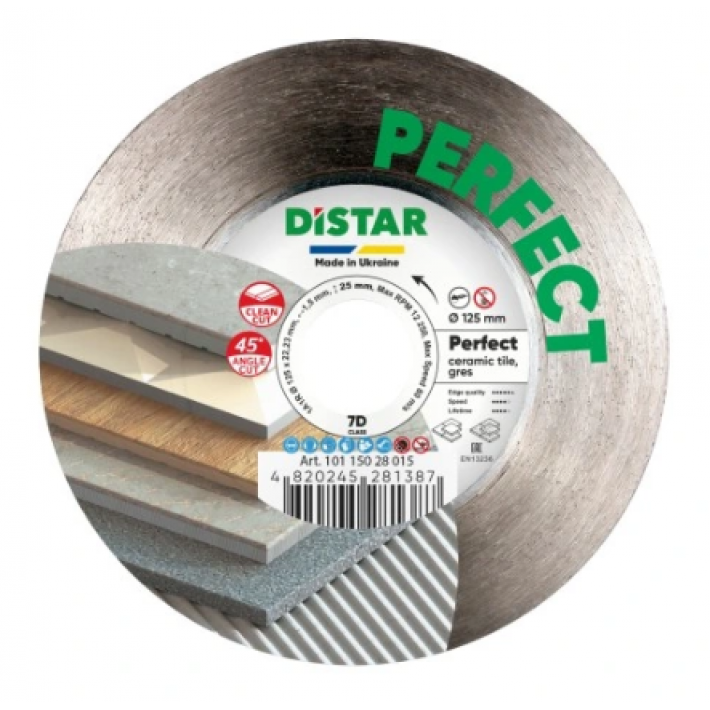 DISTAR Tarcza diamentowa 7D 125mm Perfect GRES