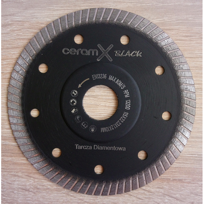 Tarcza diamentowa Ceram-X Black Turbo do cięcia gresu 115mm