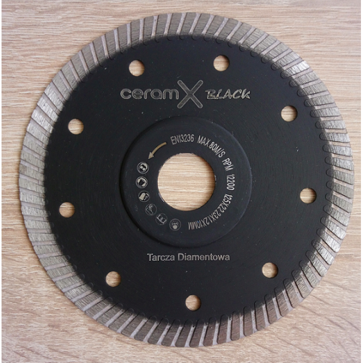 Tarcza diamentowa Ceram-X Black Turbo do cięcia gresu 125mm